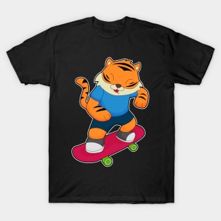 Tiger Skater Skateboard T-Shirt